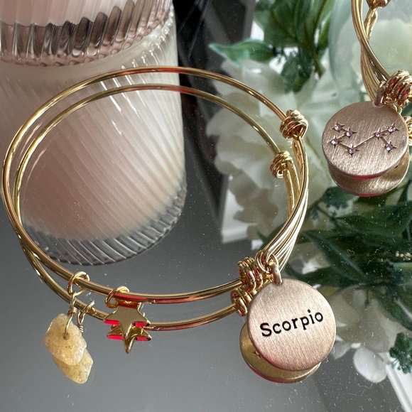 Scorpio Zodiac Gemstone Bracelet - Picture 1 of 11